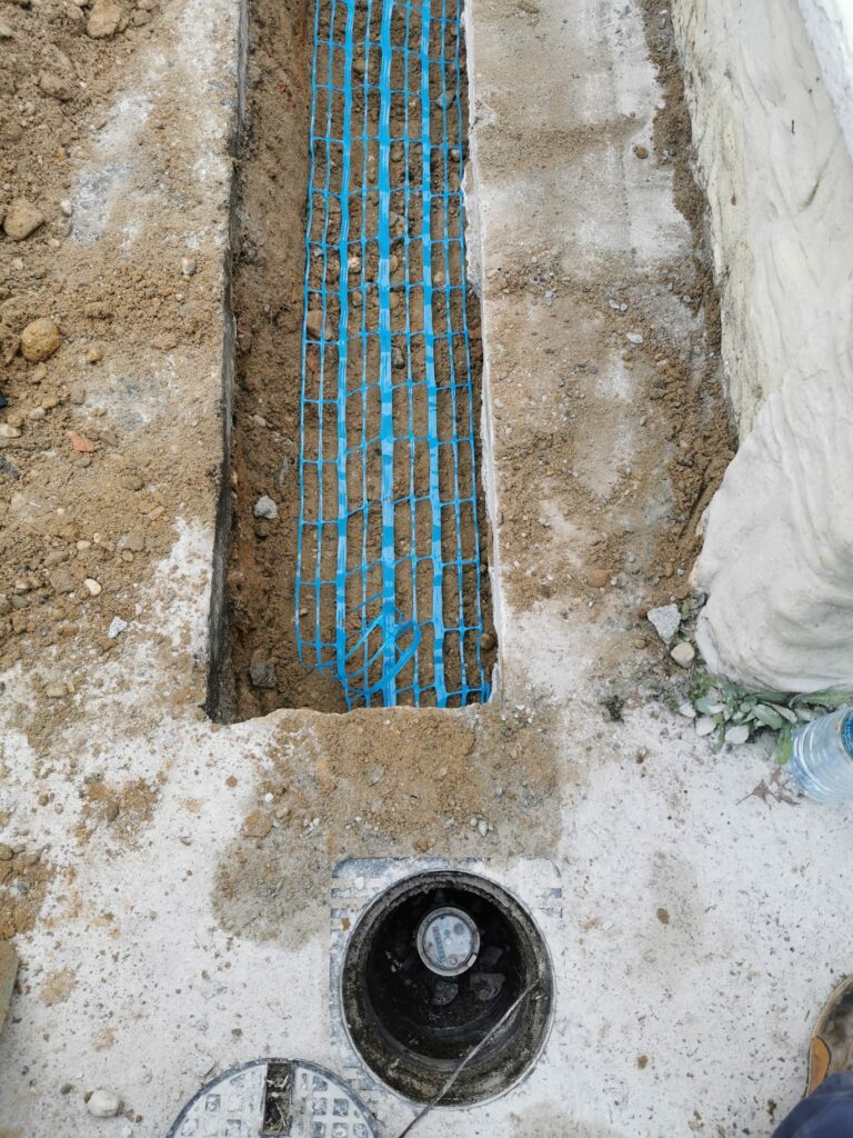Changement réseaux eaux potable tuyaux PE NF