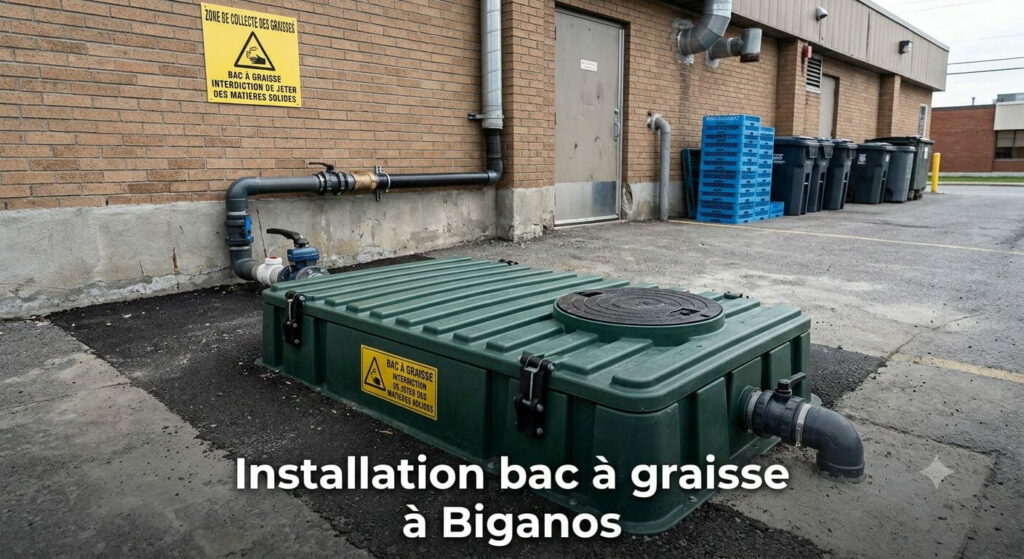 Bac à graisse installé à Biganos Bac à graisse installé à Biganos