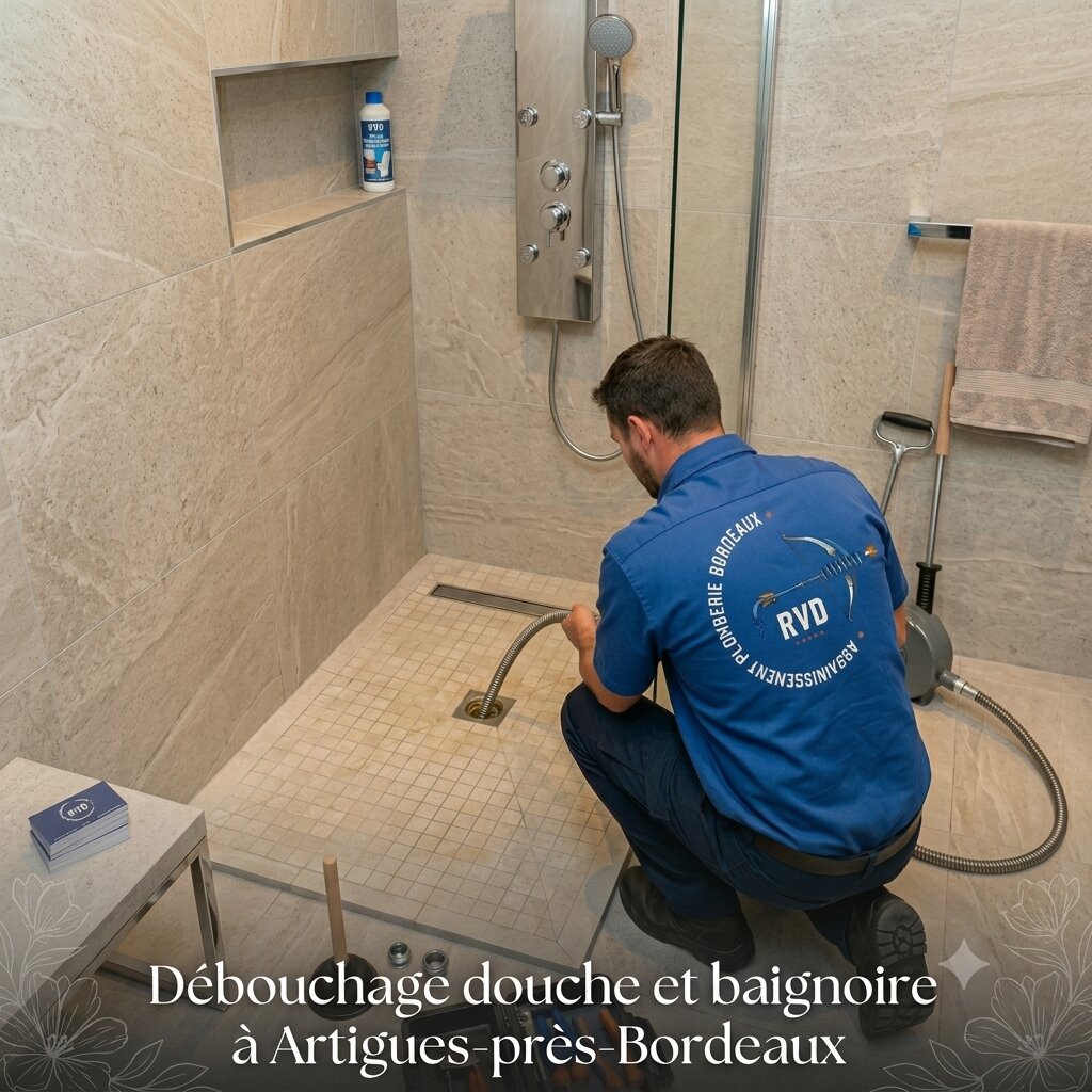 Débouchage Siphon de douche à Artigues près Bordeaux Débouchage Siphon de douche à Artigues près Bordeaux
