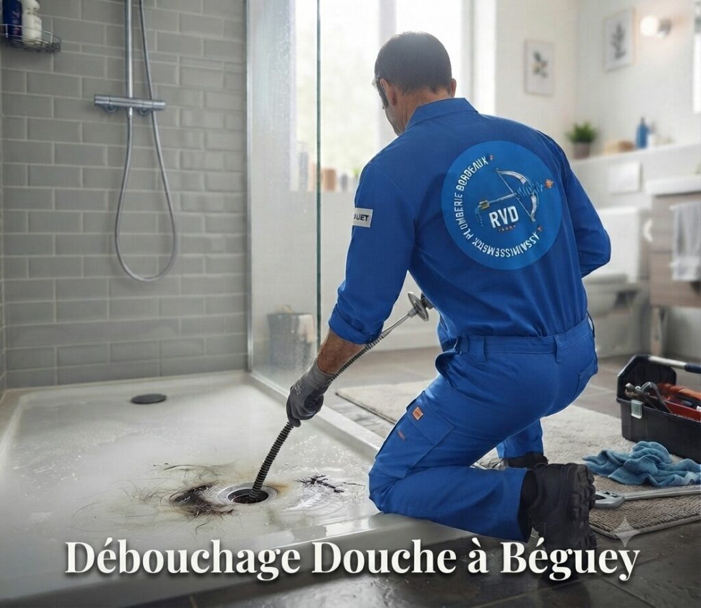 Débouchage douche à Béguey Débouchage douche à Béguey