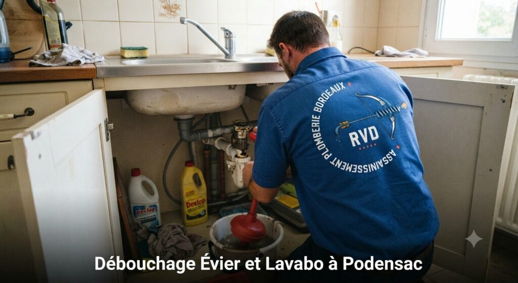Débouchage évier et lavabo à Podensac Débouchage évier et lavabo à Podensac
