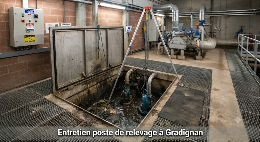 Entretien poste de relevage à Gradignan (2) Entretien poste de relevage à Gradignan
