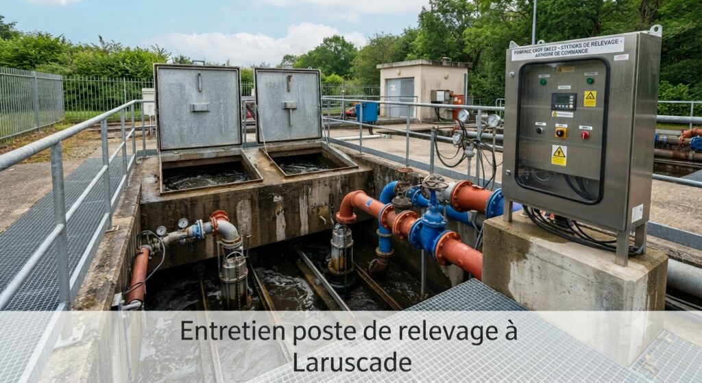 Entretien poste de relevage à Laruscade (3) Entretien poste de relevage à Laruscade
