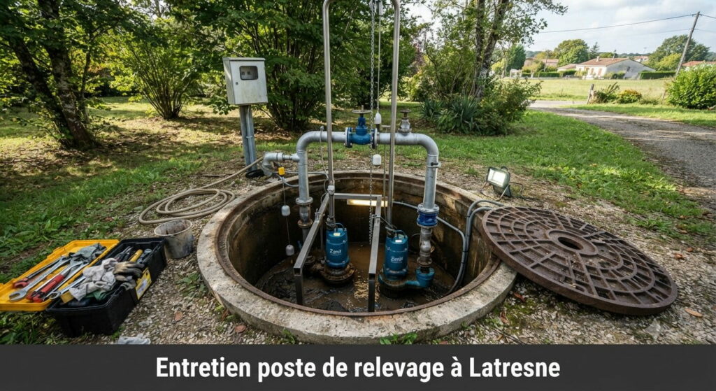 Entretien poste de relevage à Latresne (2) Entretien poste de relevage à Latresne