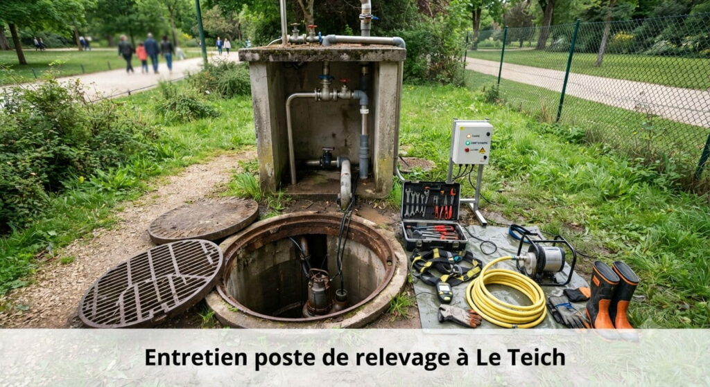 Entretien poste de relevage à Le Teich (2) Entretien poste de relevage à Le Teich