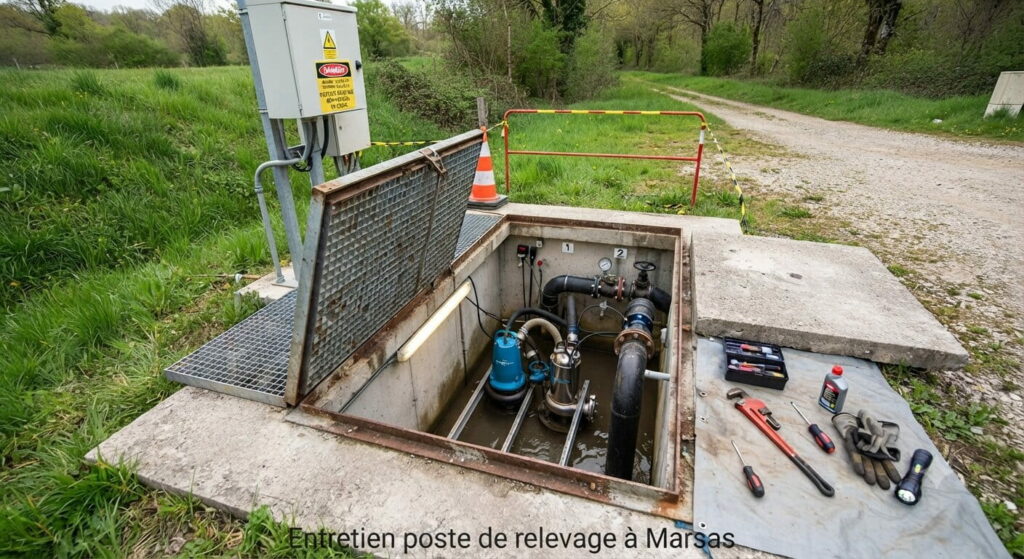 Entretien poste de relevage à Marsas (2) Entretien poste de relevage à Marsas