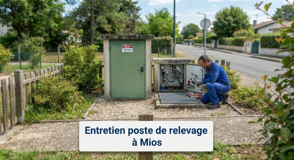 Entretien poste de relevage à Mios (2) Entretien poste de relevage à Mios