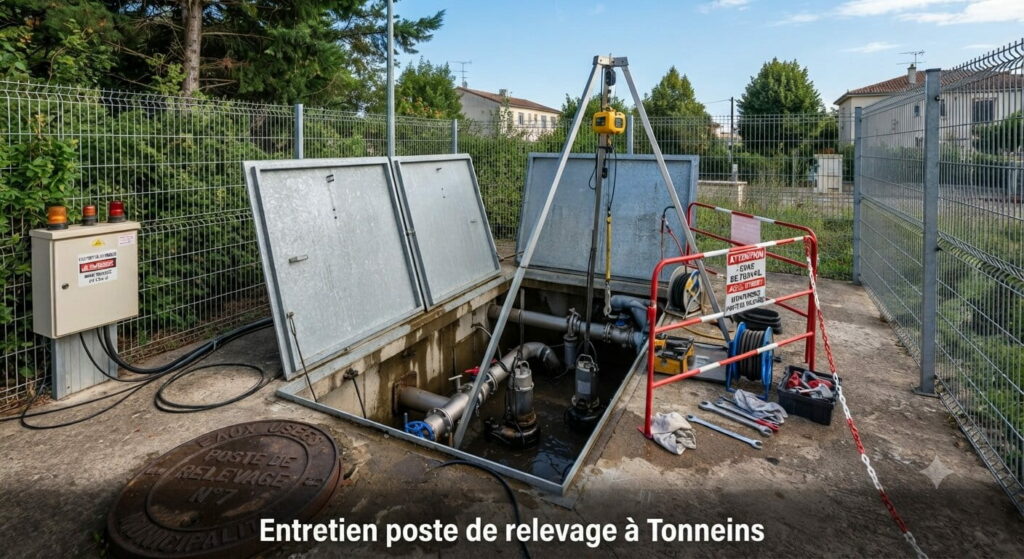 Entretien poste de relevage à Tonneins (2) Entretien poste de relevage à Tonneins