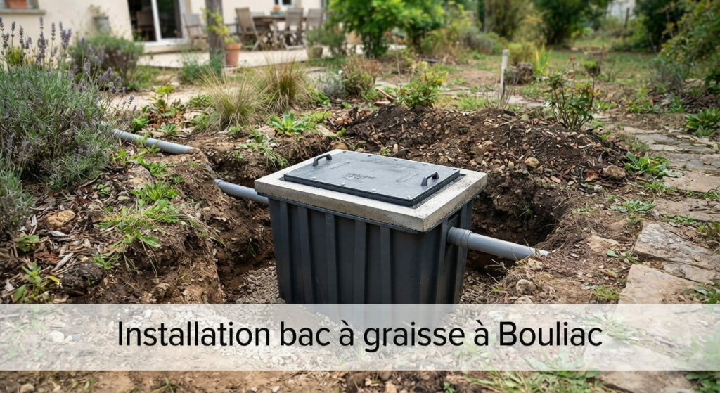 Installation bac à graisse à Bouliac (2) Installation bac à graisse à Bouliac