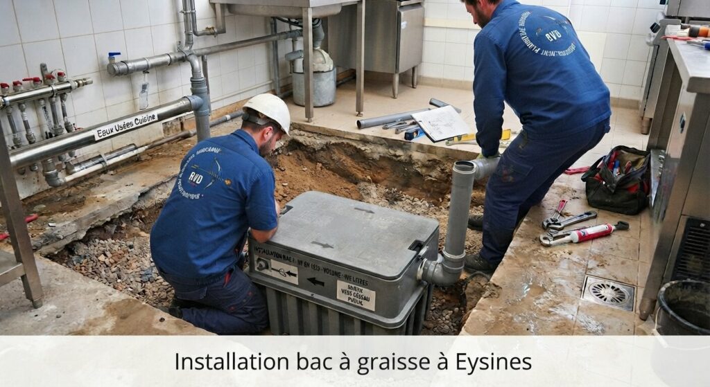 Installation bac à graisse à Eysines (2) Installation bac à graisse à Eysines