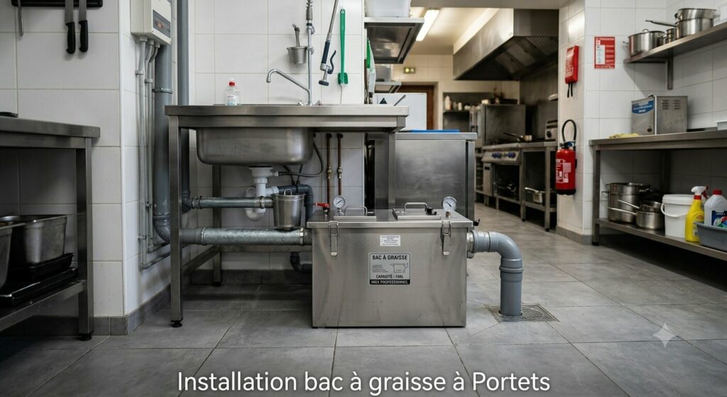 Installation bac à graisse à Portets (3) Installation bac à graisse à Portets