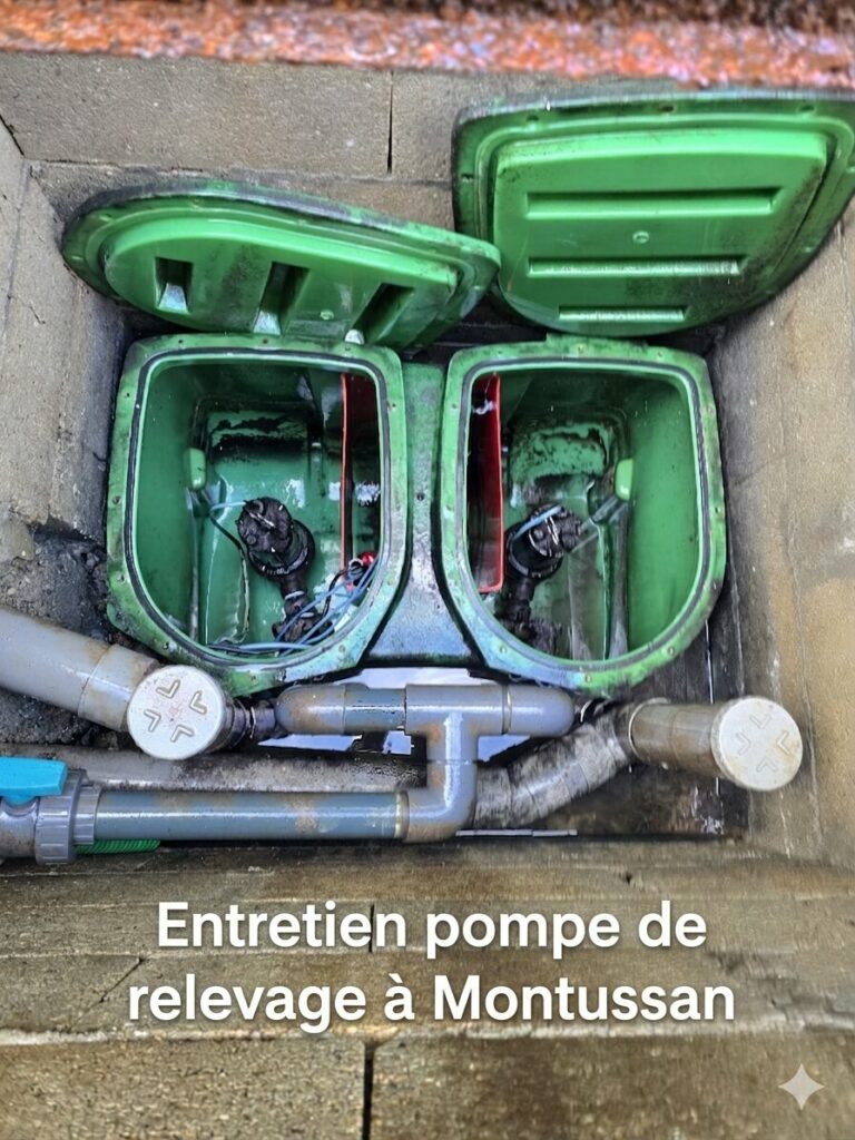 Nettoyage double pompe de relevage à Montussan Nettoyage double pompe de relevage à Montussan
