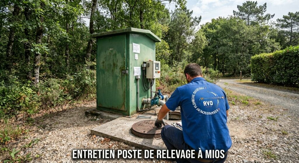 Nettoyage poste de relevage à Mios Nettoyage poste de relevage à Mios