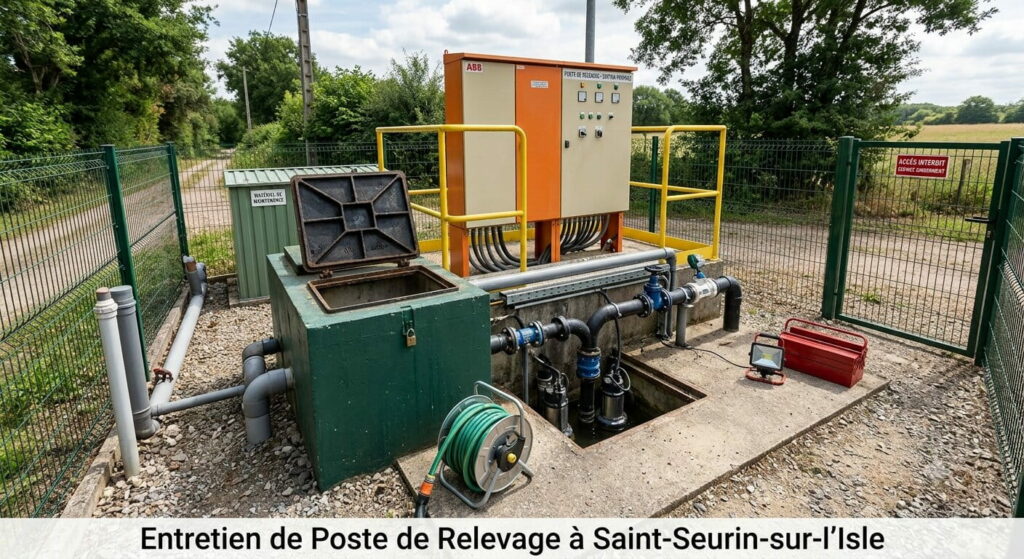 Entretien de Poste de Relevage à Saint-Seurin-sur-l'Isle (1) (1) Entretien de Poste de Relevage à Saint-Seurin-sur-l'Isle