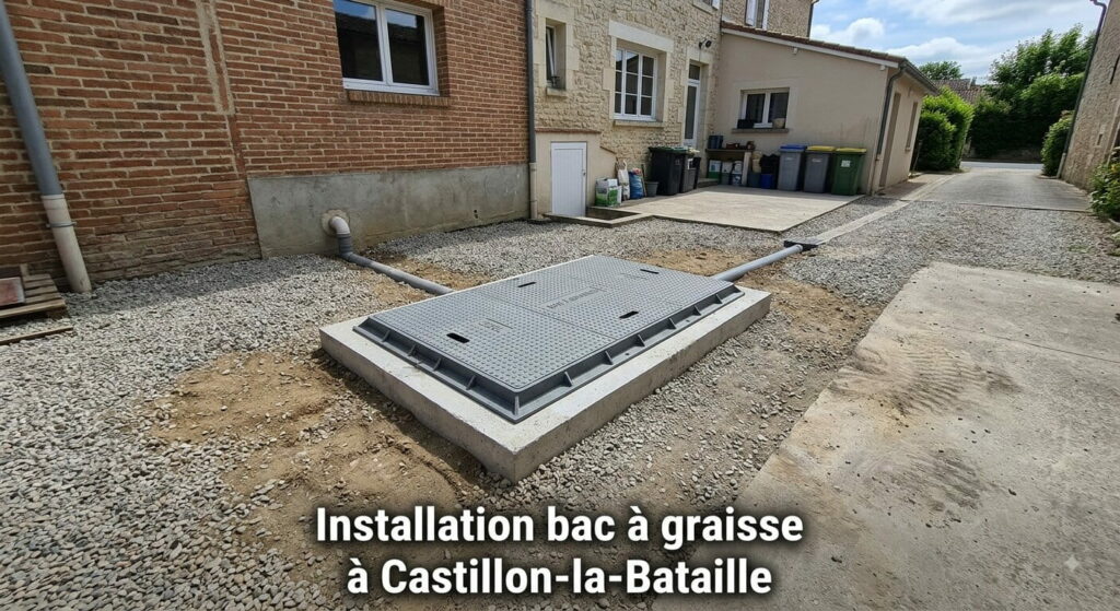 Installation bac à graisse à Castillon-la-Bataille (2) Installation bac à graisse à Castillon-la-Bataille