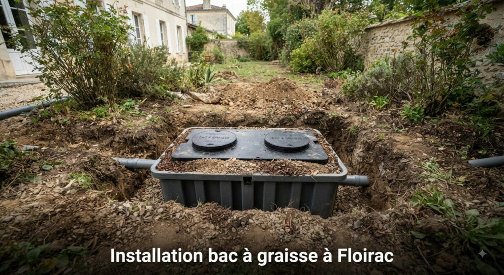 Installation bac à graisse à Floirac (1) (1) Installation bac à graisse à Floirac