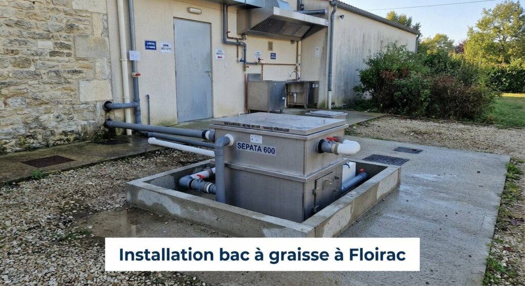 Installation bac à graisse à Floirac (2) Installation bac à graisse à Floirac